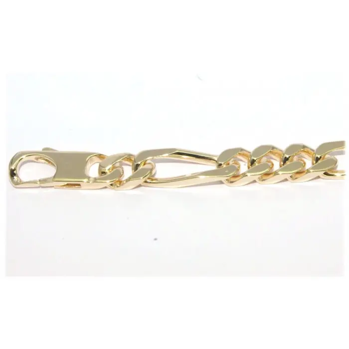Prix Réduit Bracelet plaqué or maille figaro 1+3