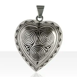 Réduction Médaille Argent COEUR TRISKELL GM | BIJOUX KELT | ANCIENS | BIJOUX BRETONS & CELTIQUES DEPUIS 1935