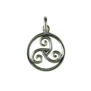 Acheter Direct TRISKELL Argent STYLISE 2 | PENDENTIF TRISKEL | TRISKELE | BIJOUX BRETONS | MADILAR