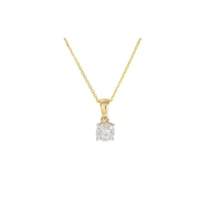 Achetez Aujourd’hui Pendentif Or Jaune 375/1000 Brillant Lucia Diamant 0,17ct