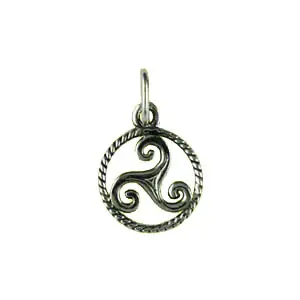 TRISKELL Argent PATINE CORDON 1 | PENDENTIF TRISKEL | TRISKELE | BIJOUX BRETONS | MADILAR Achat Immédiat