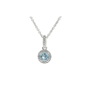 Prix Promo Pendentif Or Blanc 750/1000 Popi Topaze Topaze 0,04ct
