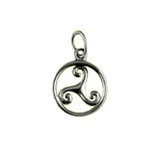 TRISKELL Argent ENTOURAGE ROND 2 | PENDENTIF TRISKEL | TRISKELE | BIJOUX BRETONS | MADILAR Nouvelle Collection