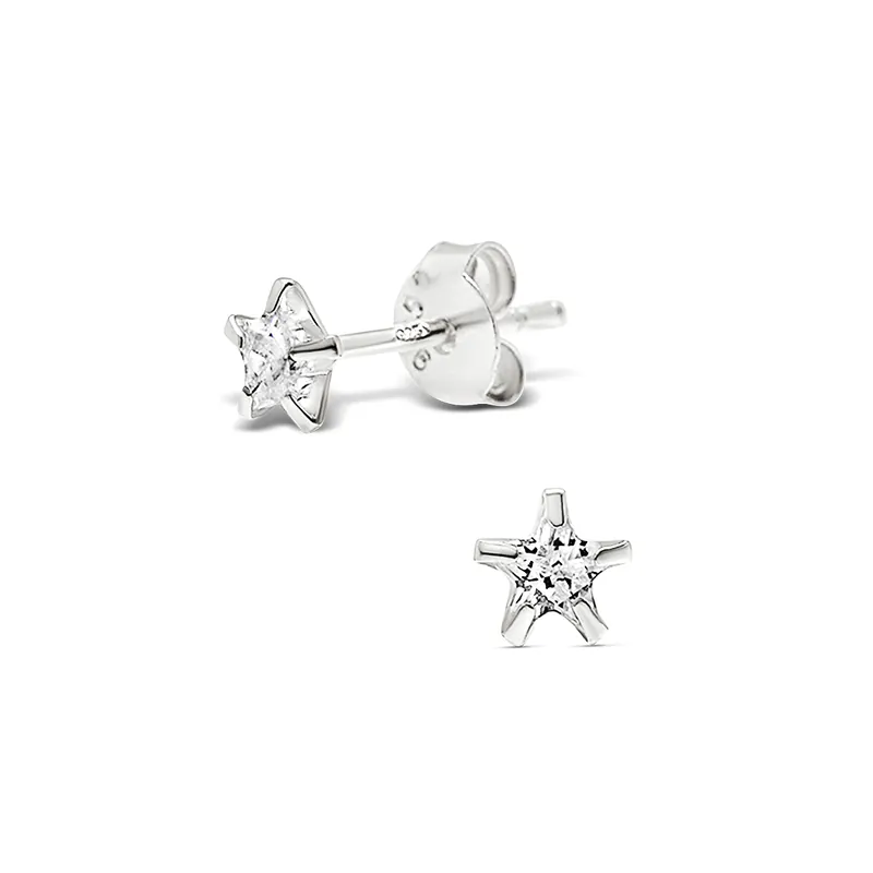 Remise BOUCLES ETOILE OXYDE 6MM