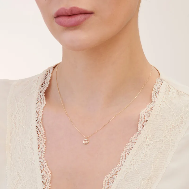 Usine Directe Collier Or Horoscope Balance