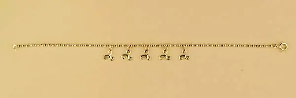 Top Qualité Bracelet Plaqué Or BOULE PP 5 TRISKELLS | BIJOUX BRETONS & CELTES | MADILAR