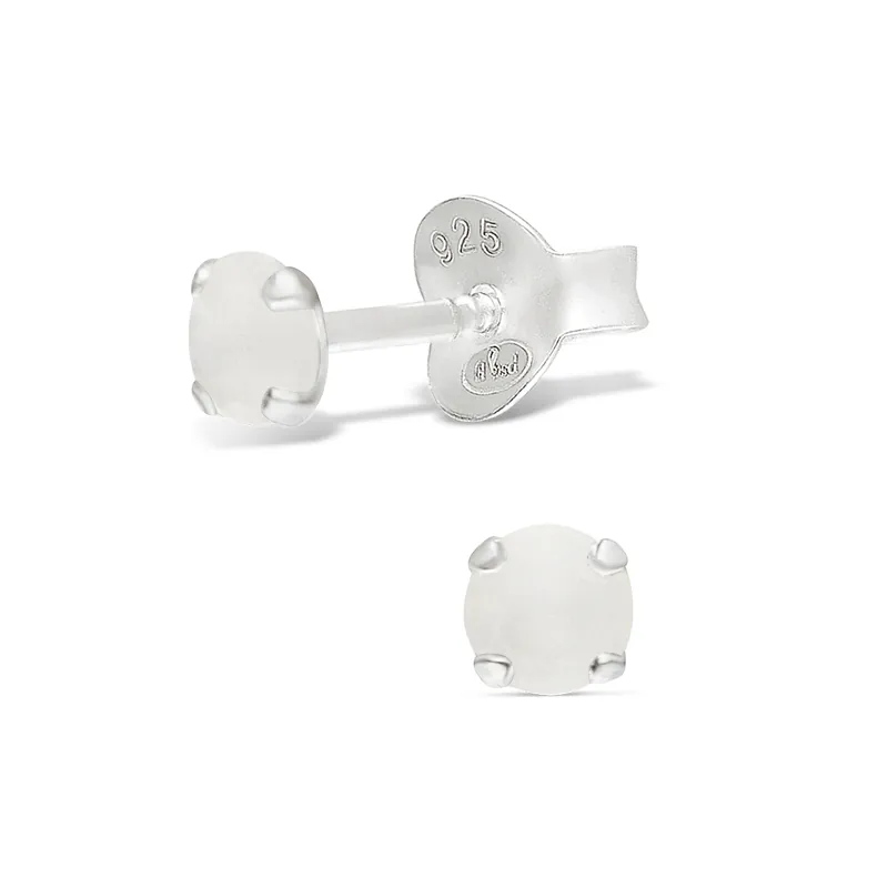Vente Flash DIRECT OREILLES OPALINE RONDE 4MM