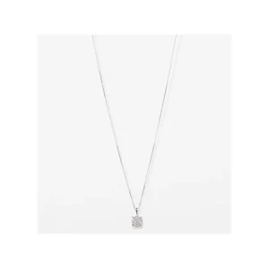 Vente Flash Pendentif Or Blanc 375/1000 "Oeillet" Diamant 0,06/25