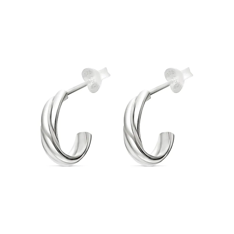 Vente Directe MINI CRÉOLES MULTI ANNEAUX TORSADÉS 10MM