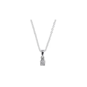 Vente Flash Pendentif Or Blanc 750/1000 "Brillantine" Diamant :0,01ct/1