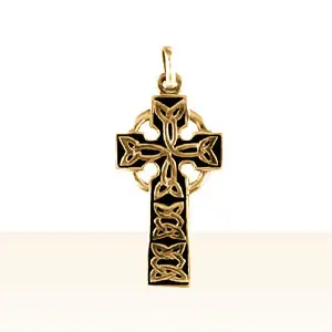 Acheter En Ligne Croix Plaqué Or CELTIQUE ENTRELACEE | BIJOUX BRETONS & CELTES | MADILAR