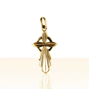 Acheter Direct Croix Or CELTIQUE PALMETTE 3 | Or 18 carats | BIJOUX BRETONS & CELTES | MADILAR