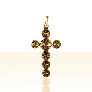 Seulement Aujourd’hui Croix Or CELTIQUE SPIRALE DOUBLE FACE | OR 18 carats | CROIX CELTIQUE | BIJOUX CELTES | MADILAR