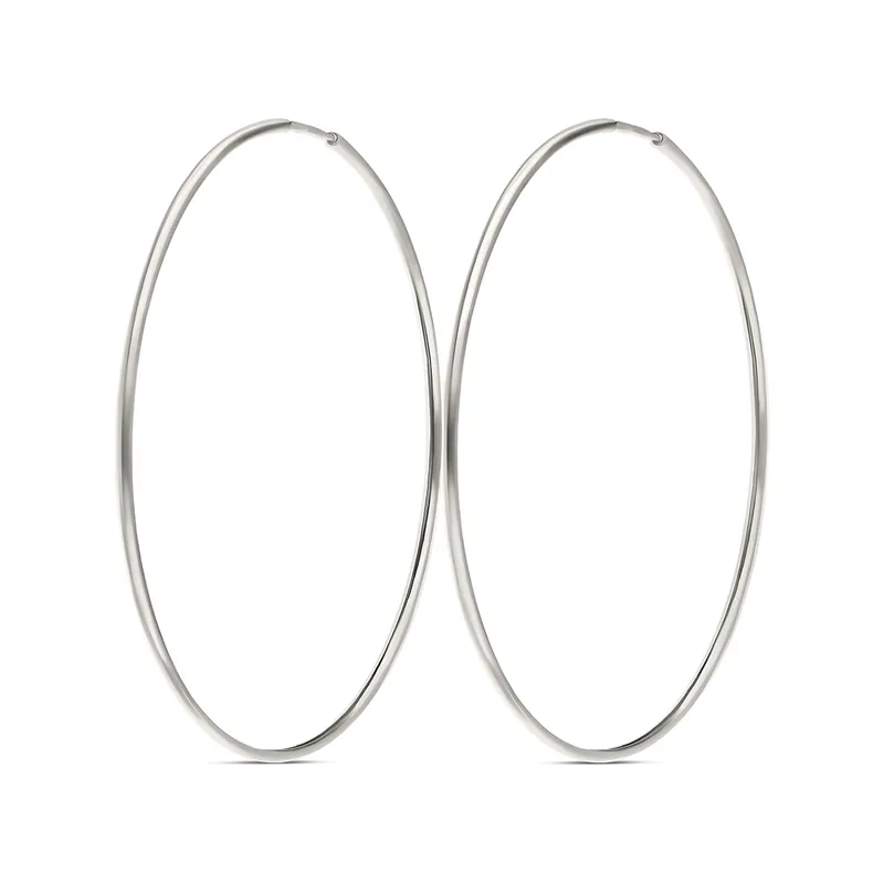 Solde CREOLES FINES LISSES TUBE ROND 40MM