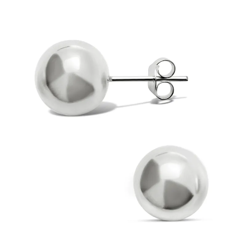 Usine Directe DIRECT OREILLES BOULE ARGENT 12MM
