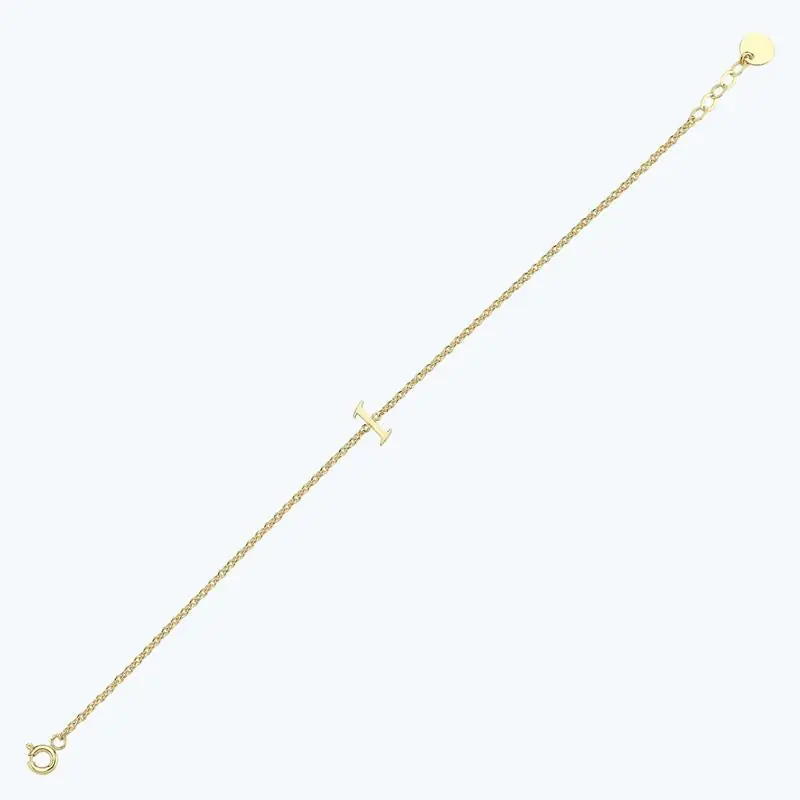 Remise Bracelet Or Lettre I
