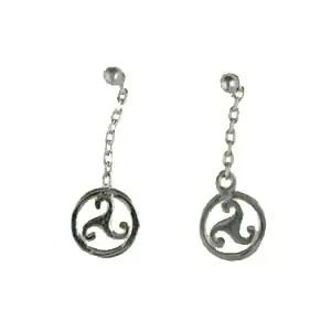 Quantité Limitée B.O. Argent PP TRISKELL ENTOURAGE PLAT | BIJOUX BRETONS & CELTES | MADILAR