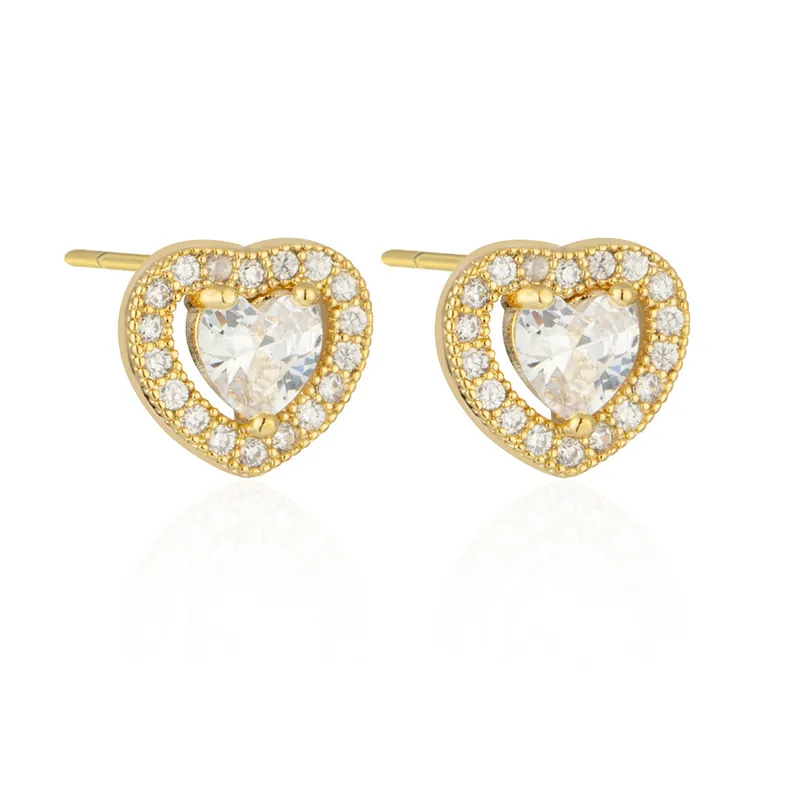 Prix Bas Boucles d'Oreilles Cœur Pour Femme