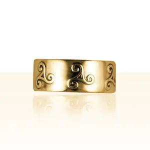 Prix Cassé Alliance Plaqué Or PLATE TRISKELL | BIJOUX BRETONS & CELTES | MADILAR