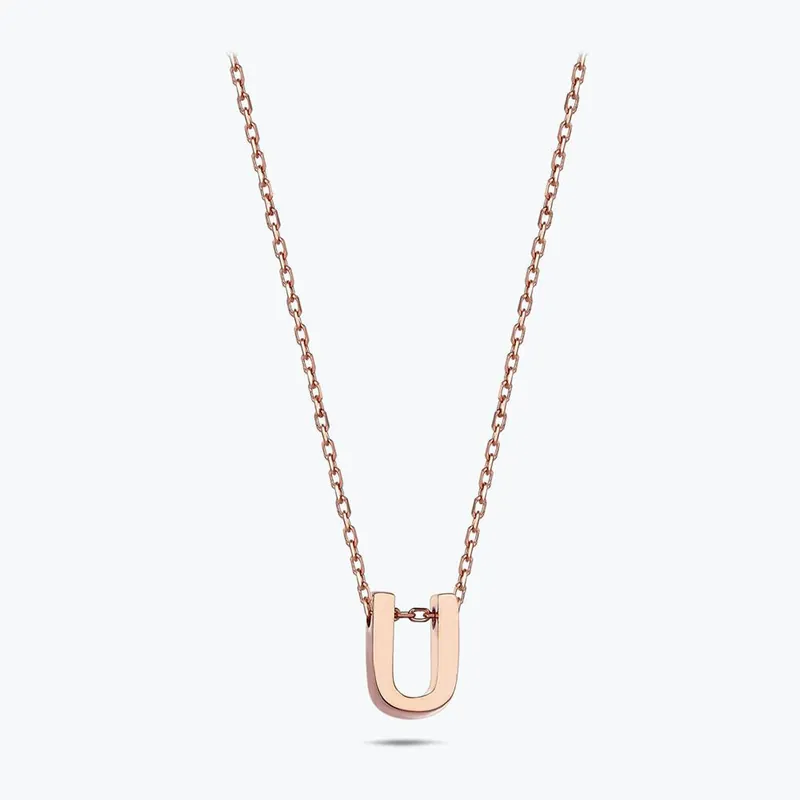 Collier Or Lettre U Certifié