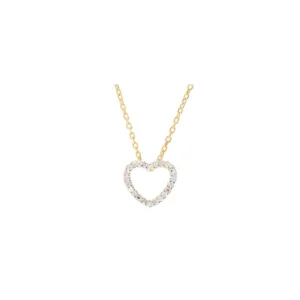 Réduction Pendentif Or Jaune 750/1000 "Joli Coeur PM" Diamant :0,07ct/24