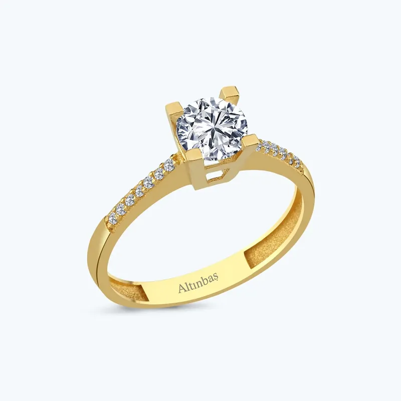 Bague Or Solitaire Commander Maintenant