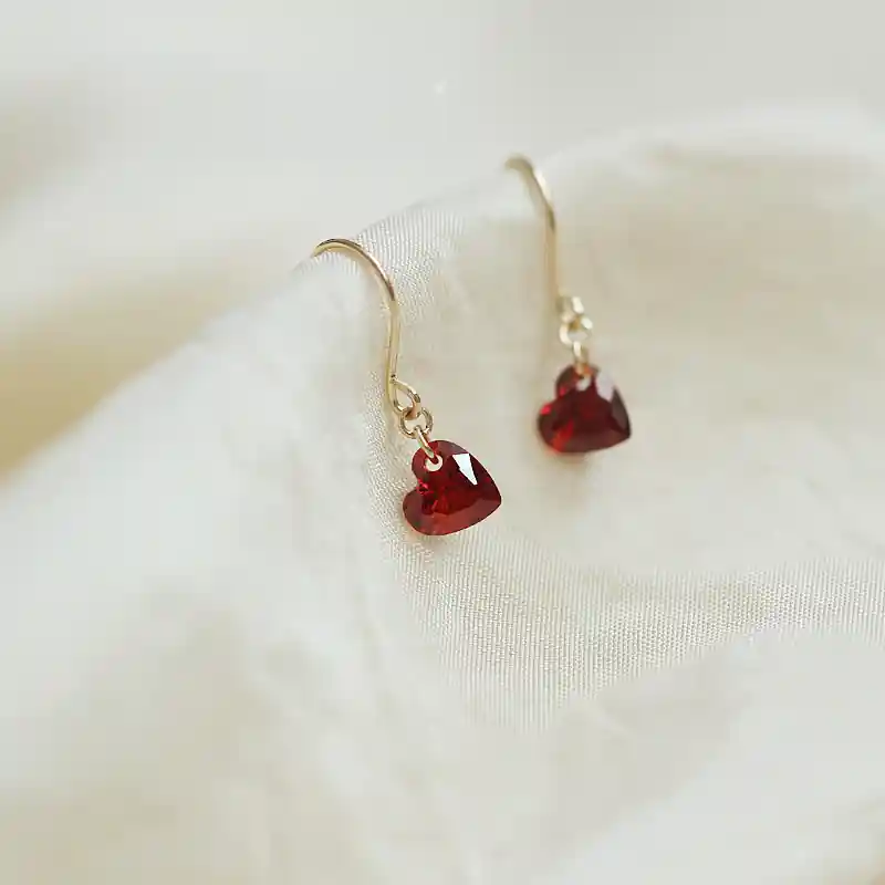 Prix Promo Boucles d'Oreilles Cœur Argent 925 pour Femmes