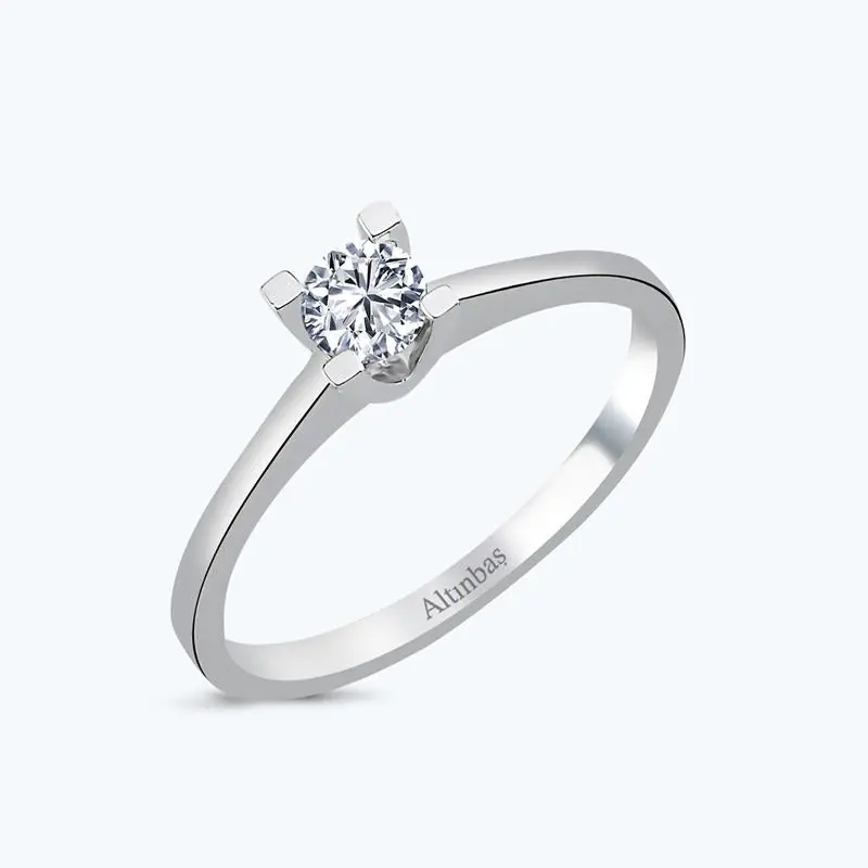 Garantie Incluse Bague Or Solitaire