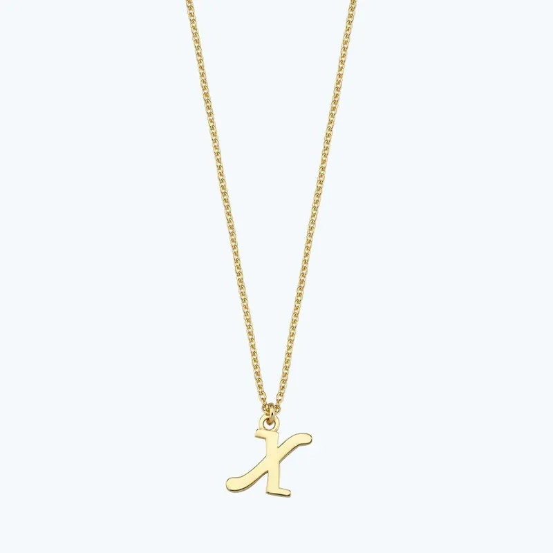 Collier Or Lettre X Pas Cher