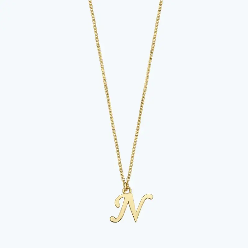 Artisanat Collier Or Lettre N