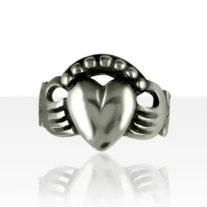 Meilleur Choix Bague Argent SIGNE DE FOI GM | BAGUE DE PROMESSE | CLADDAGH | Bijoux bretons | MADILAR