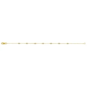 Vente Directe Bracelet Or Jaune 375/1000 "Serket" Diamant 0,20/7