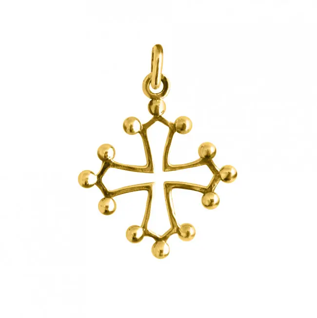 Pendentif Plaqué Or CROIX OCCITANE GM | BIJOUX OCCITANS | REGIONAUX | MADILAR Vente Flash