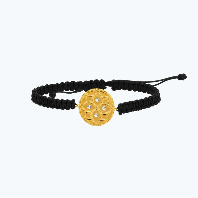 Produit De Marque Bracelet Or Mandala 22K