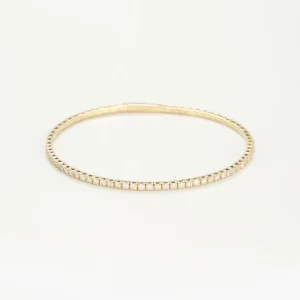 Premium Bracelet jonc flex "Alessia" D1/41 Or Jaune 375/1000