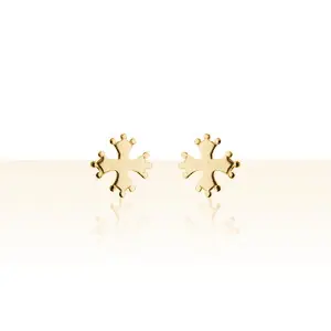 Top Vente Boucles d'oreilles Plaqué Or CROIX OCCITANE PLEINE | BIJOUX OCCITANS | REGIONAUX | MADILAR