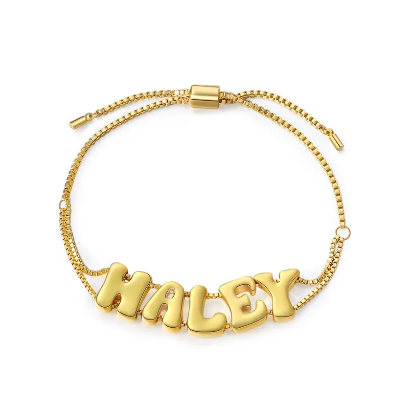Soldes Bracelet Personnalisé avec 5 Lettres Bracelet Personalisable pour Femme | Jessemade
