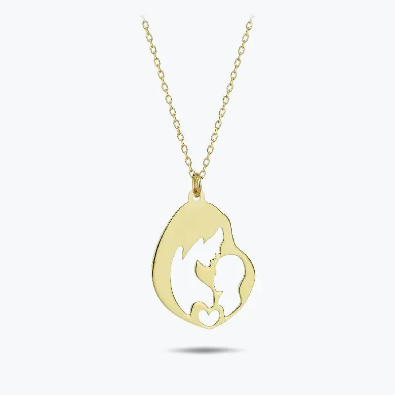 Collier Or Mère et Enfant En Vogue