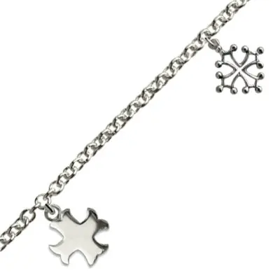 Top Qualité Bracelet Argent 3 Pamp 2 OCCITANE PM/1 CATHARE PM | BIJOUX OCCITANS | REGIONAUX | MADILAR