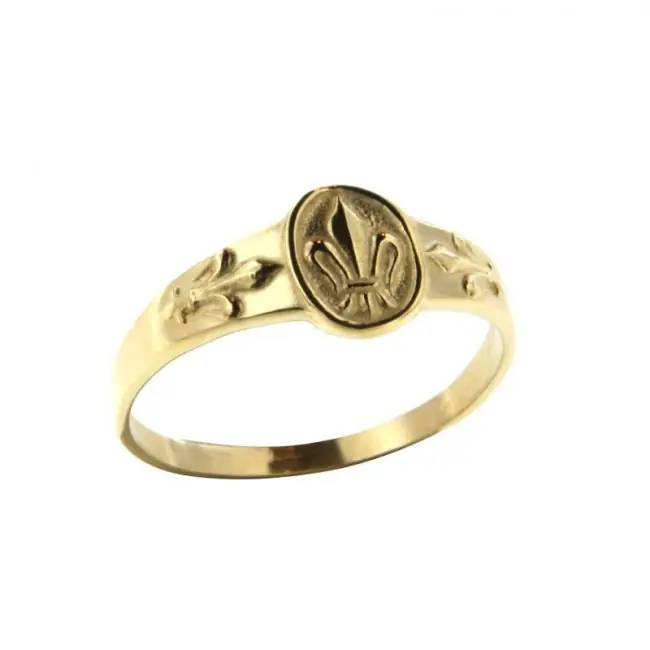 Prix Choc Chevalière Or FLEUR DE LYS APPLIQUE FL.LYS | BIJOUX VENDEENS | REGIONAUX | MADILAR