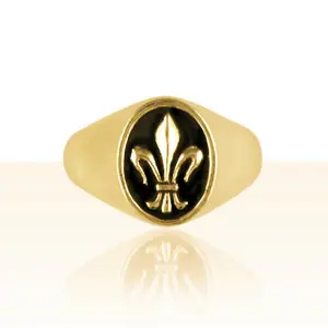 Chevalière Or FLEUR DE LYS GM | BIJOUX VENDEENS | REGIONAUX | MADILAR Tendance