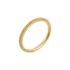 Acheter En Ligne Bague Or Jaune 750/1000 "Sucre d'Orge" Saphir jaune 0,84/168