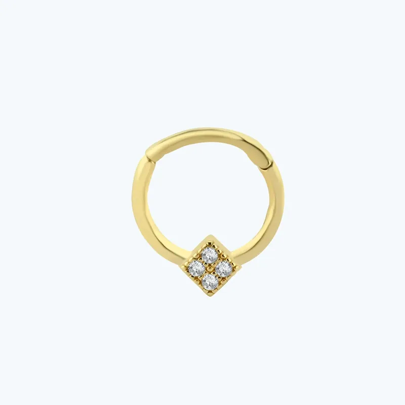 Petit Prix Piercing Anneau Clicker Or