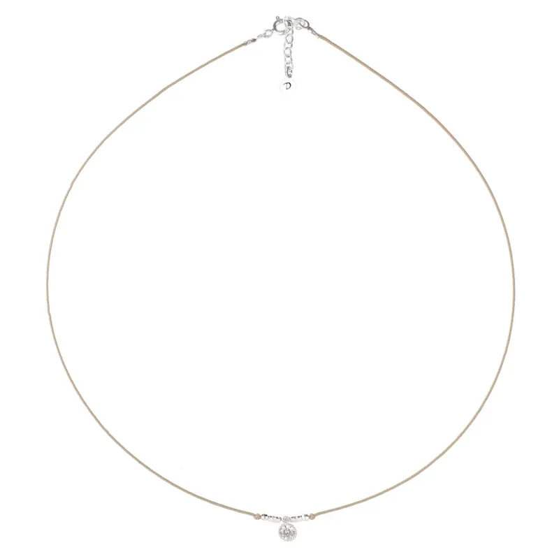 Acheter En Ligne COLLIER CORDON OXYDE BEIGE