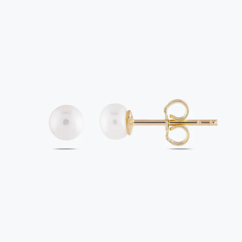 Boucles d'Oreilles Or Perle En Vogue