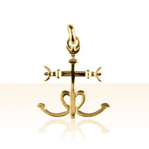 Meilleur Choix CROIX DE CAMARGUE MASSIVE en Or 18 carats TGM | BIJOUX CAMARGUAIS | BIJOUX REGIONAUX | MADILAR