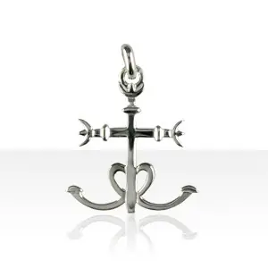 CROIX DE CAMARGUE MASSIVE TGM Argent massif | BIJOUX CAMARGUAIS | BIJOUX REGIONAUX | MADILAR Meilleure Vente