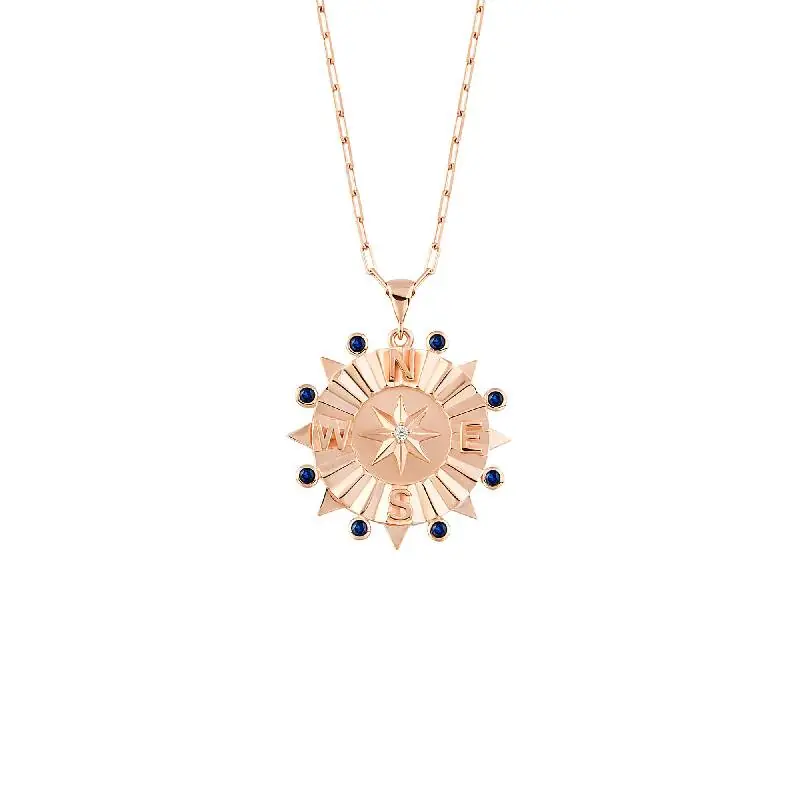 Collier Argent Compass Promotion