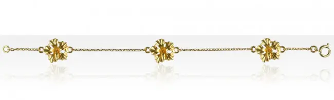 Bon Marché Bracelet Plaqué Or 3 HIBISCUS MM | BIJOUX ANTILLAIS | ANTILLES | MADILAR