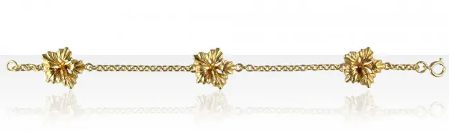 Affaire À Saisir Bracelet Plaqué Or 3 HIBISCUS GM | BIJOUX ANTILLAIS | ANTILLES | MADILAR